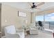 Comfortable living room leading to a private balcony with stunning ocean views at 3805 S Ocean Blvd. # 503, North Myrtle Beach, SC 29582