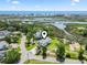 Scenic aerial shot of a stilt home near a beautiful waterway with distant ocean views at 400 Elizabeth Dr., Murrells Inlet, SC 29576