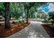 Beautifully landscaped street view with mature trees and well-maintained walkways at 415 Ocean Creek Dr. # 2189, Myrtle Beach, SC 29572