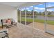 Relaxing screened porch featuring views of the pond and outdoor living at 4548 Marshwood Dr., Myrtle Beach, SC 29579