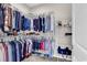 Organized walk-in closet with shelving and hanging racks for ample storage at 4548 Marshwood Dr., Myrtle Beach, SC 29579