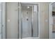 Bathroom shower with clear glass and stainless steel fixtures for a modern design at 500 23Rd Ave. S, North Myrtle Beach, SC 29582