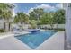 Swimming pool and spa in a fenced backyard with landscaping, seating and a grill at 500 23Rd Ave. S, North Myrtle Beach, SC 29582