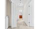 Hallway leading to bathroom and closet and shows the carpeted floor at 636 Pistoia Ln. # 636, Myrtle Beach, SC 29579
