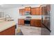 Spacious kitchen with stainless steel appliances, and custom wooden cabinetry at 636 Pistoia Ln. # 636, Myrtle Beach, SC 29579