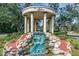 Community entrance featuring a rotunda with a water fountain and manicured landscaping at 638 Hatteras River Rd., Myrtle Beach, SC 29588