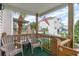 Private balcony offering views of the neighborhood and a pool at 712A Ocean Blvd. S, Surfside Beach, SC 29575