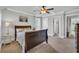 Bedroom featuring neutral carpet, ceiling fan, and natural light from the window at 7317 Lieth Ln., Sunset Beach, NC 28468