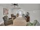 Bonus room featuring a vaulted ceiling, comfortable seating, and a desk at 7317 Lieth Ln., Sunset Beach, NC 28468