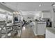 Open floor plan with modern kitchen, breakfast bar, and dining area, great for entertaining at 86 Black River Rd., Myrtle Beach, SC 29588