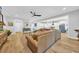 Spacious open-concept living area with modern finishes, neutral paint, and a view to kitchen at 915 Palmetto St., Georgetown, SC 29440