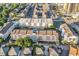 Panoramic aerial view of the complex, showcasing buildings, pool, and landscaping at 9581 Shore Dr. # 127, Myrtle Beach, SC 29572