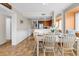Open dining area with seating for six, connected to kitchen and living room for easy entertaining at 9581 Shore Dr. # 127, Myrtle Beach, SC 29572