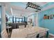 Dining area open to living room with coastal views and plenty of natural light at 100 North Beach Blvd. # 515, North Myrtle Beach, SC 29582