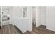 Bathroom featuring double sinks, modern fixtures, and separate toilet area at 1020 Sennema Circle, Myrtle Beach, SC 29588