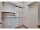 Walk-in closet featuring built-in shelving and ample hanging space, offering organized storage solutions at 1058 Sea Mountain Hwy. # 4-203, North Myrtle Beach, SC 29582