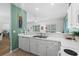 Cozy kitchen with white countertops, stainless steel sink, and seamless flow to adjacent living spaces at 1058 Sea Mountain Hwy. # 9-101, North Myrtle Beach, SC 29582