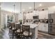 Modern kitchen featuring a marble island and stainless steel appliances at 109 Obd Way, Myrtle Beach, SC 29588