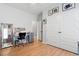 This hobby room is well-lit with plenty of storage and a comfortable workspace at 122 New Paradise Way, Myrtle Beach, SC 29588