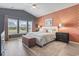 This bedroom features a neutral color scheme, large windows, and a comfortable queen-size bed at 122 New Paradise Way, Myrtle Beach, SC 29588