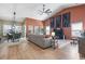 Cozy living area with open dining space, featuring modern decor and a spacious layout for comfortable living at 122 New Paradise Way, Myrtle Beach, SC 29588