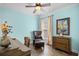 Comfortable office with a leather chair, wooden desk and chest of drawers at 1290 Prescott Circle, Myrtle Beach, SC 29577