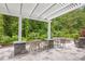A lovely outdoor living space with a pergola, tables, and chairs, perfect for entertaining and relaxation at 1290 Prescott Circle, Myrtle Beach, SC 29577