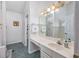 Bright bathroom with a vanity and ample counter space, perfect for getting ready in the morning at 1527 Hallborough Dr., Surfside Beach, SC 29575