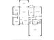 Detailed floor plan showing layout with kitchen, bedrooms, living areas, and garage at 1527 Hallborough Dr., Surfside Beach, SC 29575