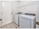 Well-equipped laundry room includes modern washer and dryer, plus convenient access to the exterior at 1527 Hallborough Dr., Surfside Beach, SC 29575