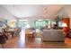 Spacious living room featuring wood floors, vaulted ceilings and an open layout for entertaining at 170 Glenwood Dr., Conway, SC 29526