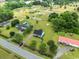 Aerial view of the community featuring green lots and various homes at 1763 Lipscomb Rd., Mullins, SC 29574