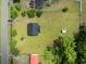 Aerial view of the property showcasing the large yard at 1763 Lipscomb Rd., Mullins, SC 29574