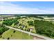 Expansive aerial view of the property highlighting the surrounding landscape, mature trees and peaceful community at 1763 Lipscomb Rd., Mullins, SC 29574