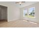 Bedroom features wood-look flooring and lots of natural light at 1763 Lipscomb Rd., Mullins, SC 29574