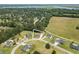 Neighborhood aerial view highlighting the home's location within a serene, wooded community at 193 Field Loop Rd., Georgetown, SC 29440