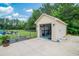 Detached garage with ample storage and workspace, perfect for hobbies or projects at 193 Field Loop Rd., Georgetown, SC 29440