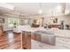 Spacious kitchen with a large island, stainless steel appliances, granite counters and an open view to the living area at 193 Field Loop Rd., Georgetown, SC 29440