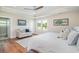 Comfortable main bedroom suite featuring a cozy seating area, large windows, and modern decor for relaxation at 193 Field Loop Rd., Georgetown, SC 29440
