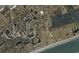 Map view showing neighborhood and the property near golf course, Intracoastal Waterway, and the ocean at 2010 Ye Olde Kings Hwy., North Myrtle Beach, SC 29582