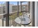 Relaxing covered balcony offers outdoor seating with nearby city views at 206 2Nd Ave. N # 271, North Myrtle Beach, SC 29582