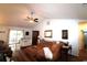 Open living area featuring hardwood floors, vaulted ceiling, and access to the outdoor space at 233 Oak Lea Dr., Conway, SC 29526
