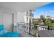 Cozy balcony with a bar table and chairs and a view of neighboring properties at 307 74Th Ave. N # 3C, Myrtle Beach, SC 29572