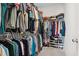 Well-organized walk-in closet with ample hanging space and shelving for shoes and accessories at 309 Rycola Circle, Surfside Beach, SC 29575