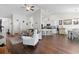 Open-concept living area with high ceilings and seamless flow into kitchen and dining spaces at 309 Rycola Circle, Surfside Beach, SC 29575