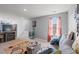 Finished basement featuring a sofa, entertainment unit, and cozy carpeting at 348 Hidden Cove Dr., Little River, SC 29566