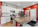 Spacious kitchen with stainless steel appliances, granite countertops, and a large island with seating at 348 Hidden Cove Dr., Little River, SC 29566