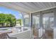 View from balcony, featuring seating, exterior views, and an entrance to the interior at 351 Lake Arrowhead Rd. # 24-396, Myrtle Beach, SC 29572