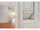 Hallway view of stacked washer and dryer laundry unit in a condo at 351 Lake Arrowhead Rd. # 24-396, Myrtle Beach, SC 29572