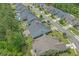 Aerial view of a residential neighborhood showcases the home's location within a landscaped community at 3620 Diamond Stars Way, Little River, SC 29566